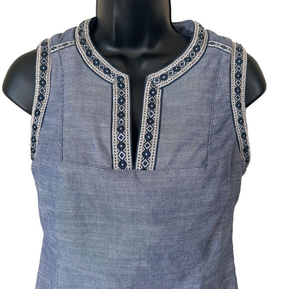 NYDJ Denim Built in Shape Wear Shift Dress - Picture 2 of 16